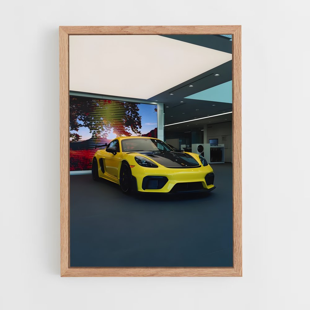Poster Cayman gt rs élégant – affiche Porsche (vue 4)